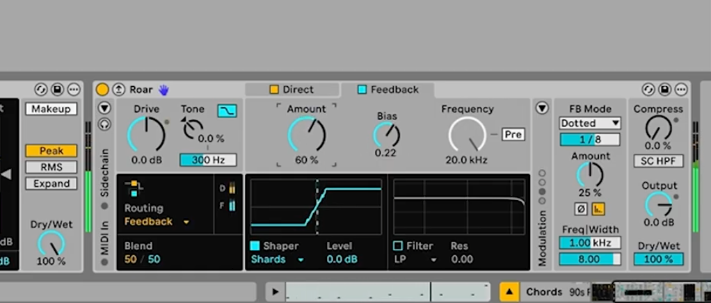 Ableton dub delays with Roar