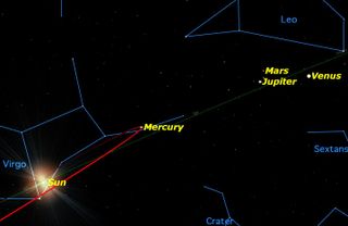 Mercury at Greatest Elongation West, October 2015
