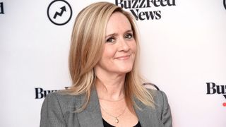 Samantha Bee smiling on a red carpet