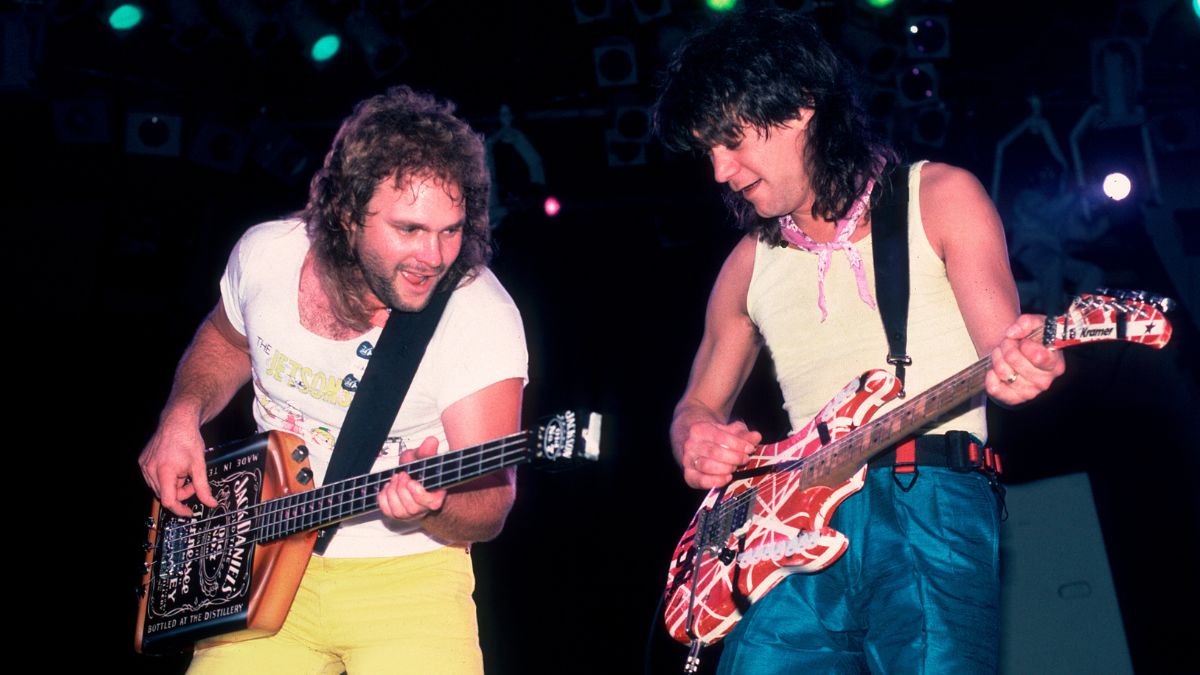 Michael Anthony and Eddie Van Halen