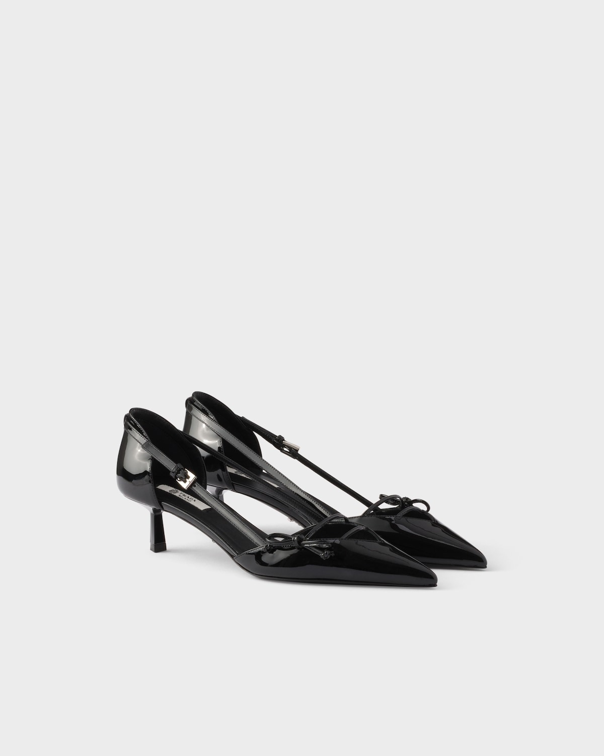 Prada, Open Side Patent Leather Pumps
