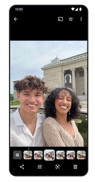 Viewing pictures inside of a Photo Stack in Google Photos.