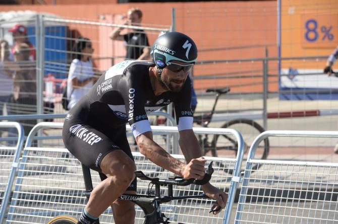 Tom Boonen (Omega Pharma QuickStep) in action