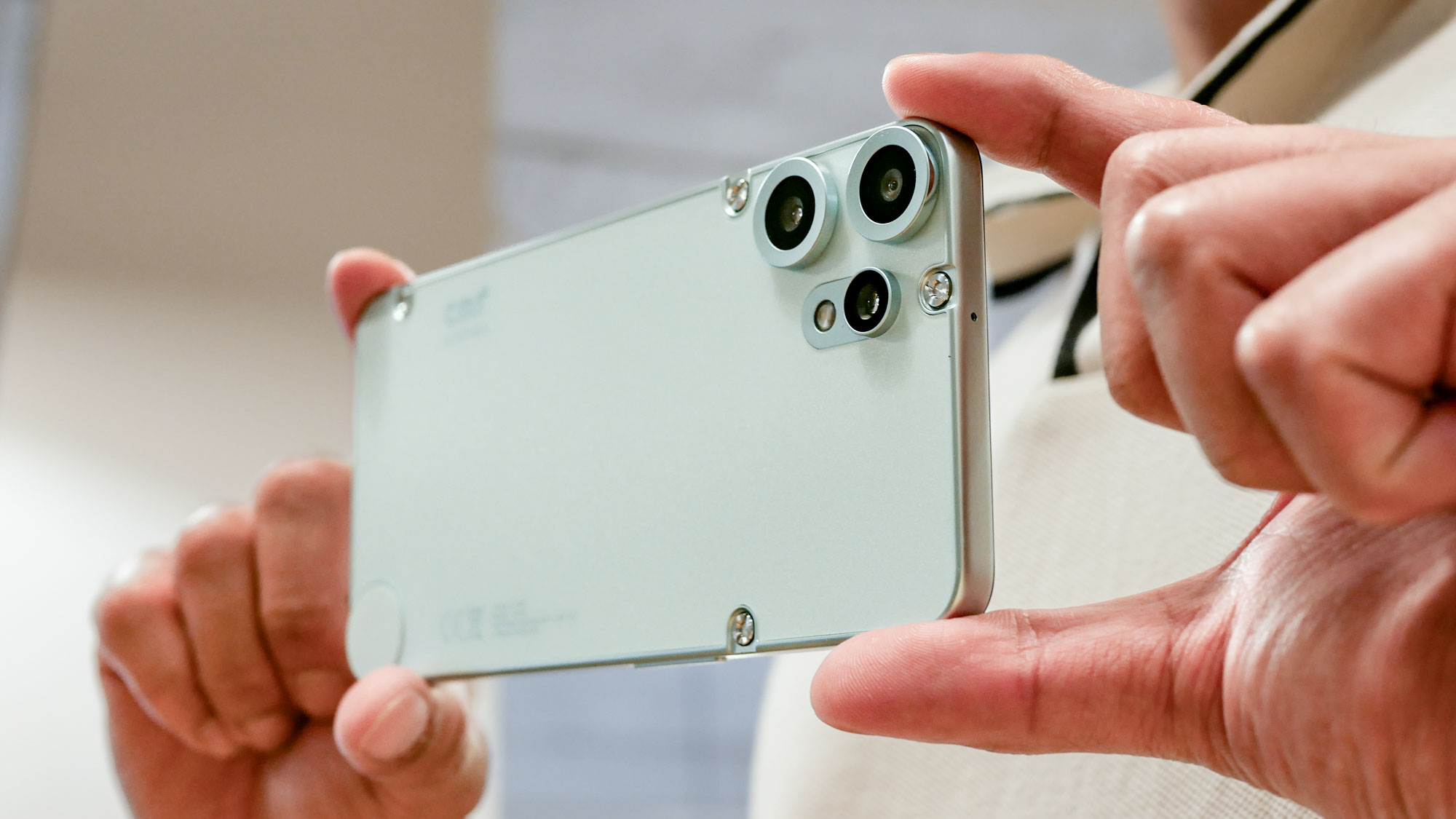 Using the CMF Phone 2 Pro to take a photo.