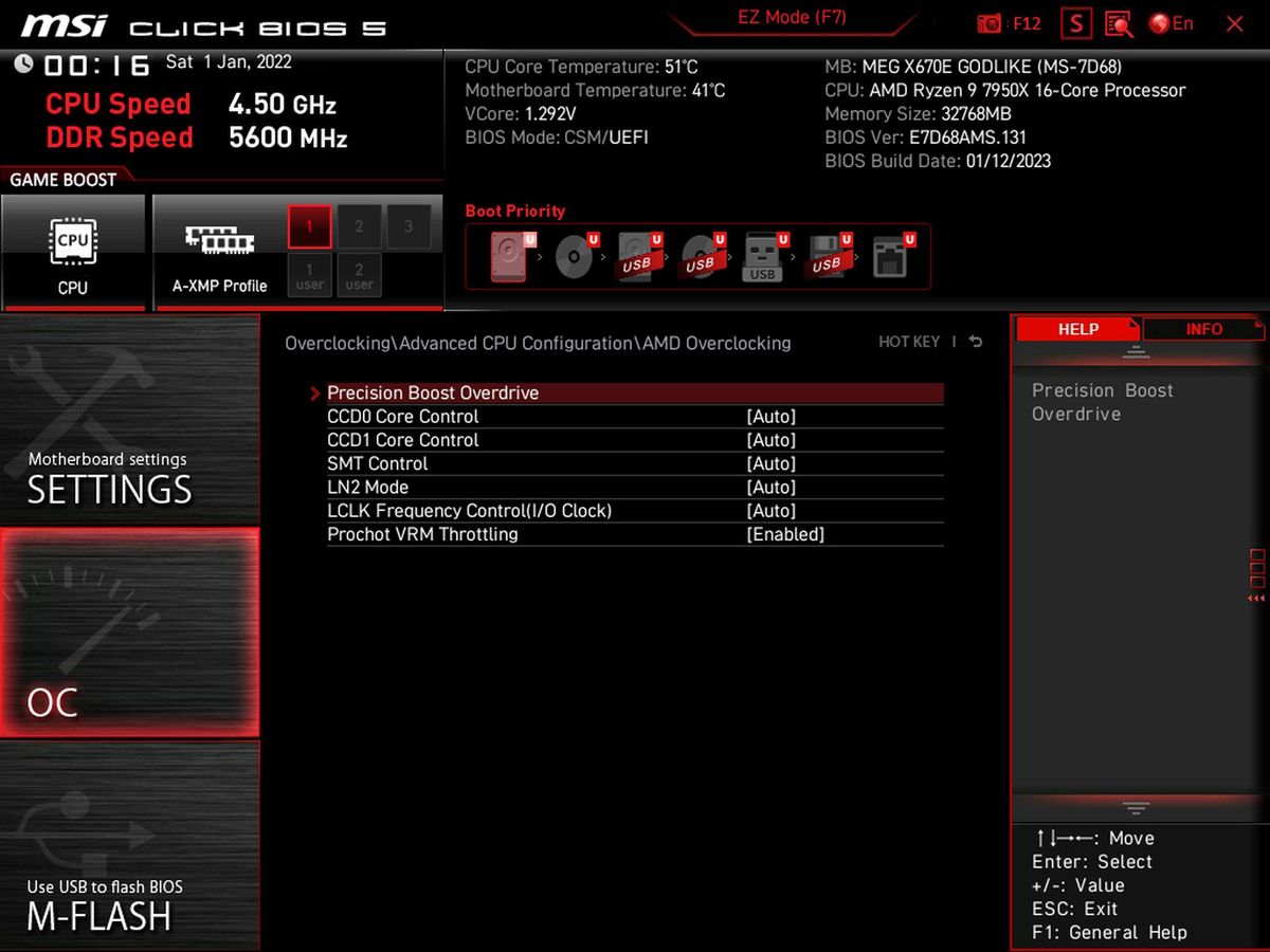 MSI X670E Godlike