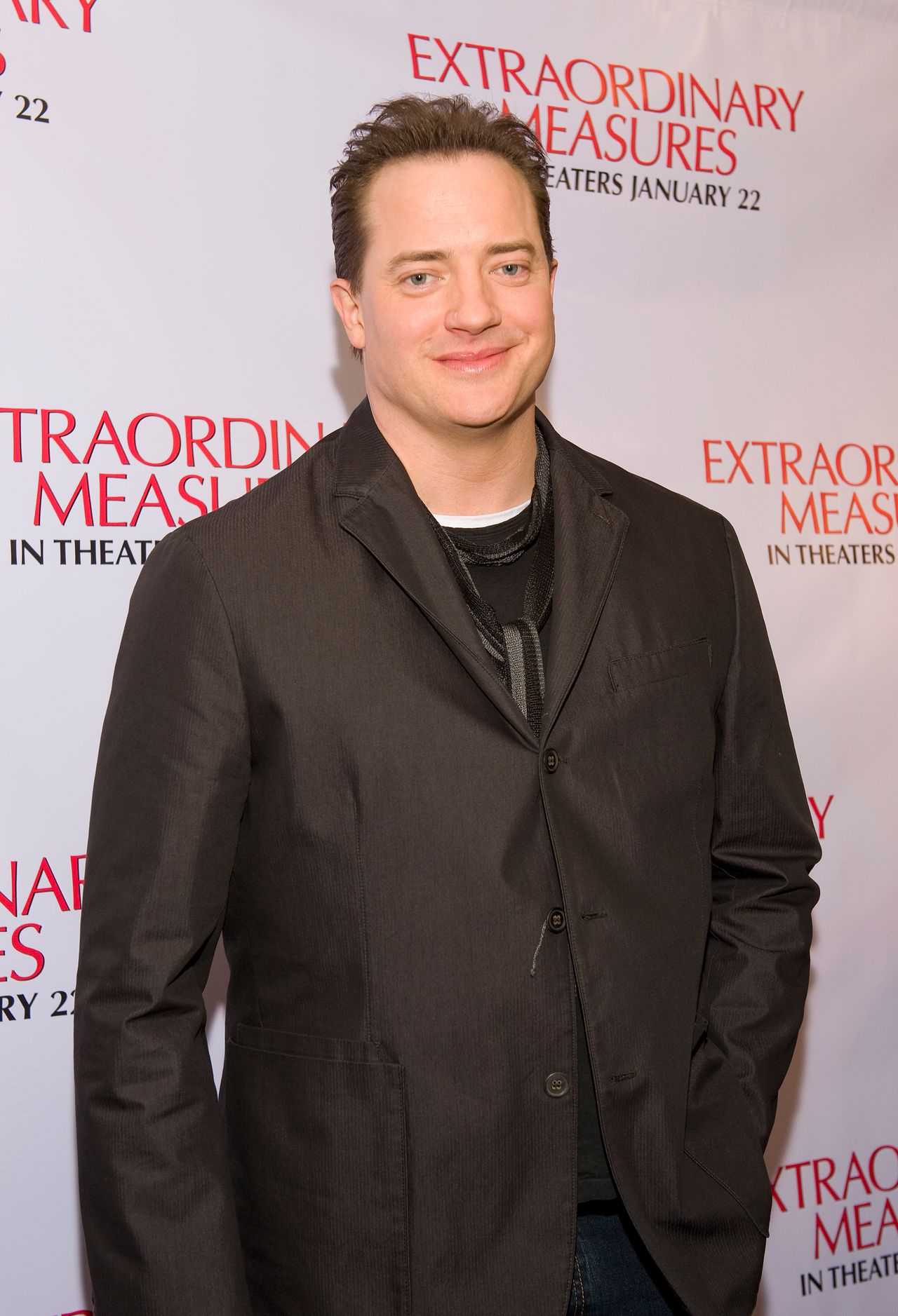 Brendan Fraser at a special advance screening of Extraordinary Measures in Philadelphia, Pennsylvania 2010