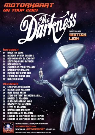 The Darkness tour poster