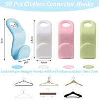 Hanger Hooks Connector | $10 for a pack of 48 at Walmart