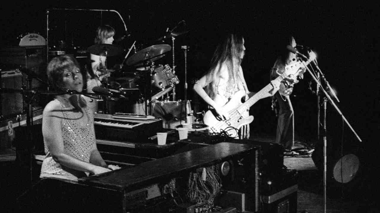 Fanny performing onstage in 1972
