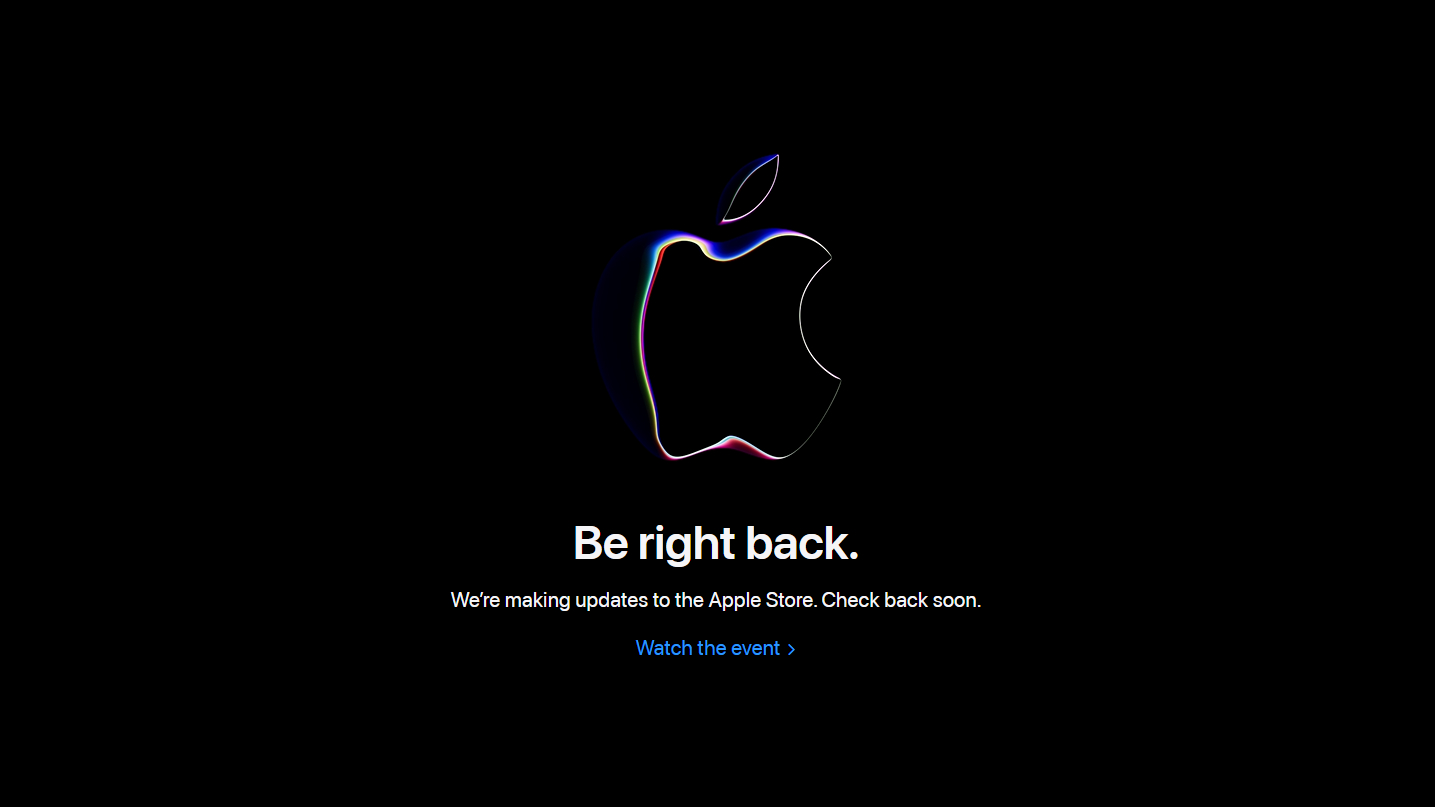 The Apple Store goes down before WWDC 2023