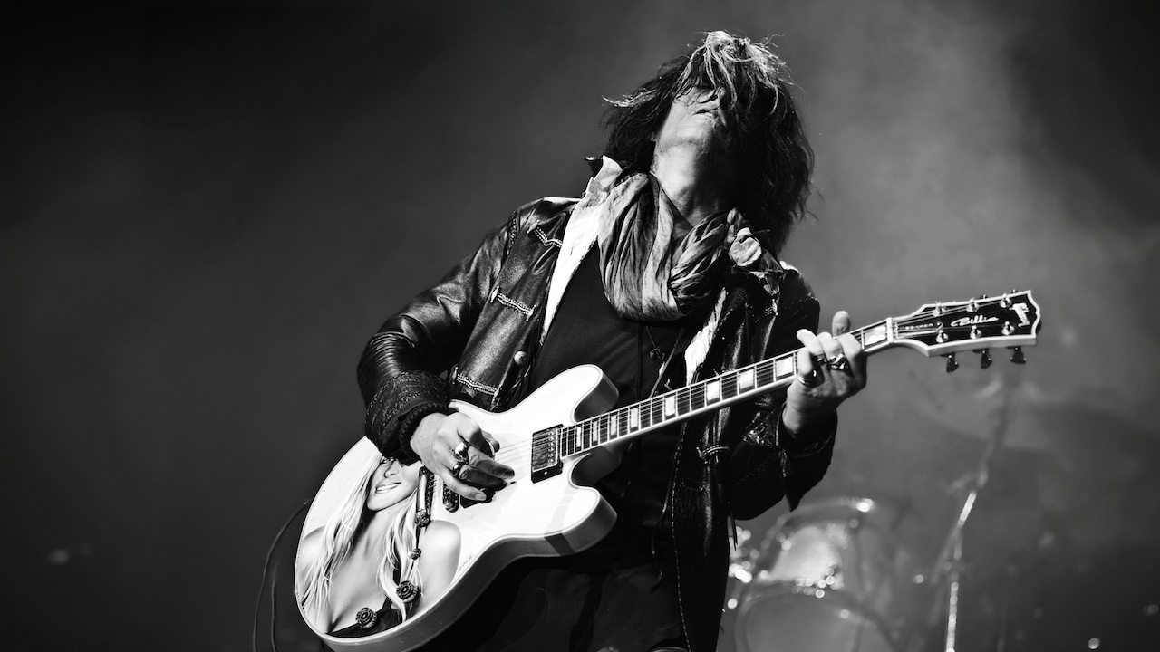 The Joe Perry Project live on stage at the Brighton Centre on April 11, 2010. 