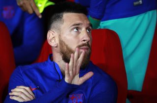 Lionel Messi started on the bench for Barca