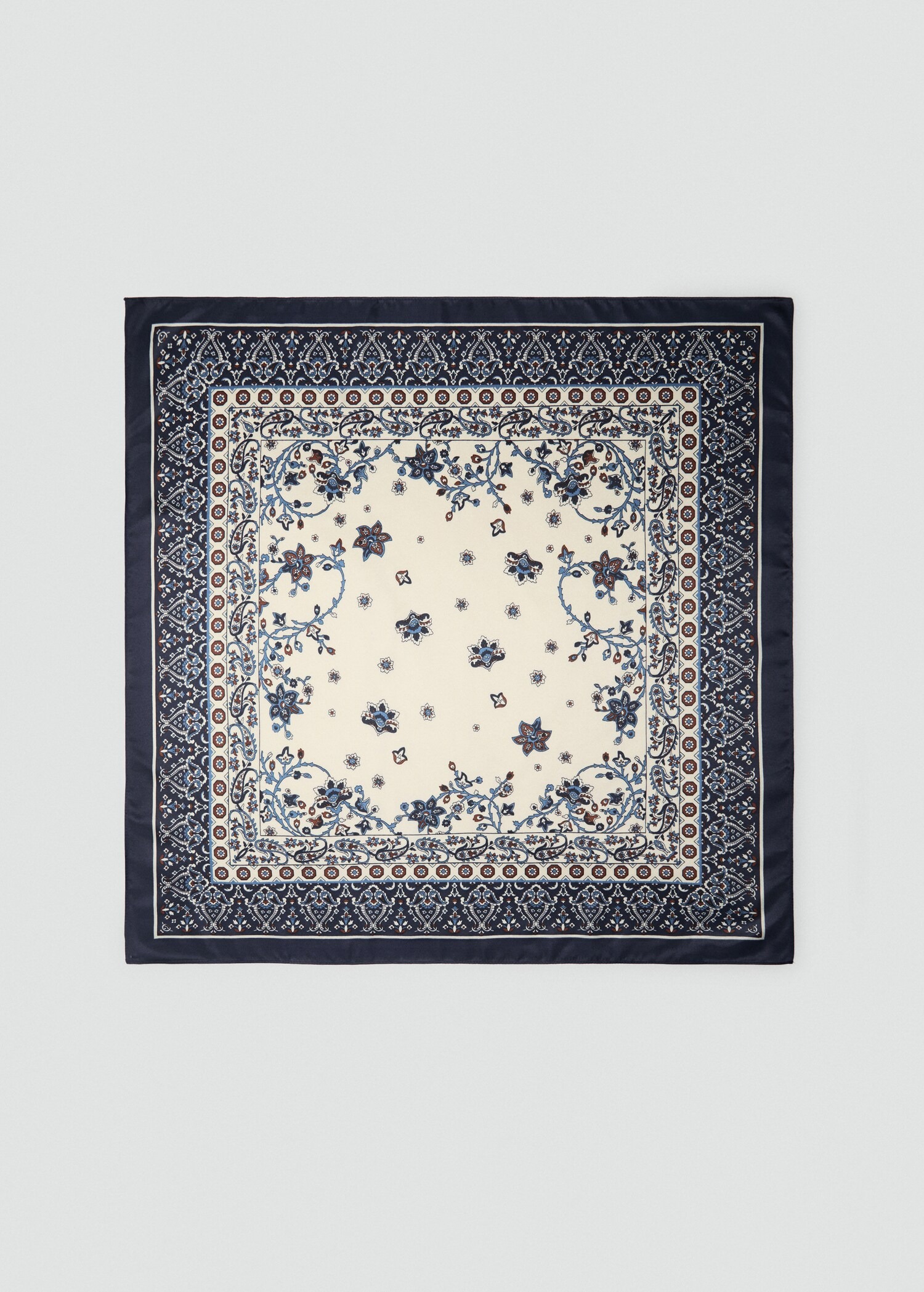 Printed Satin Scarf