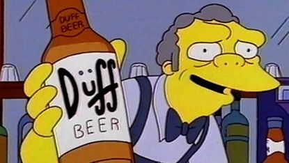 The Simpsons Universal Studios Parks Lady Duff Beer Bottle