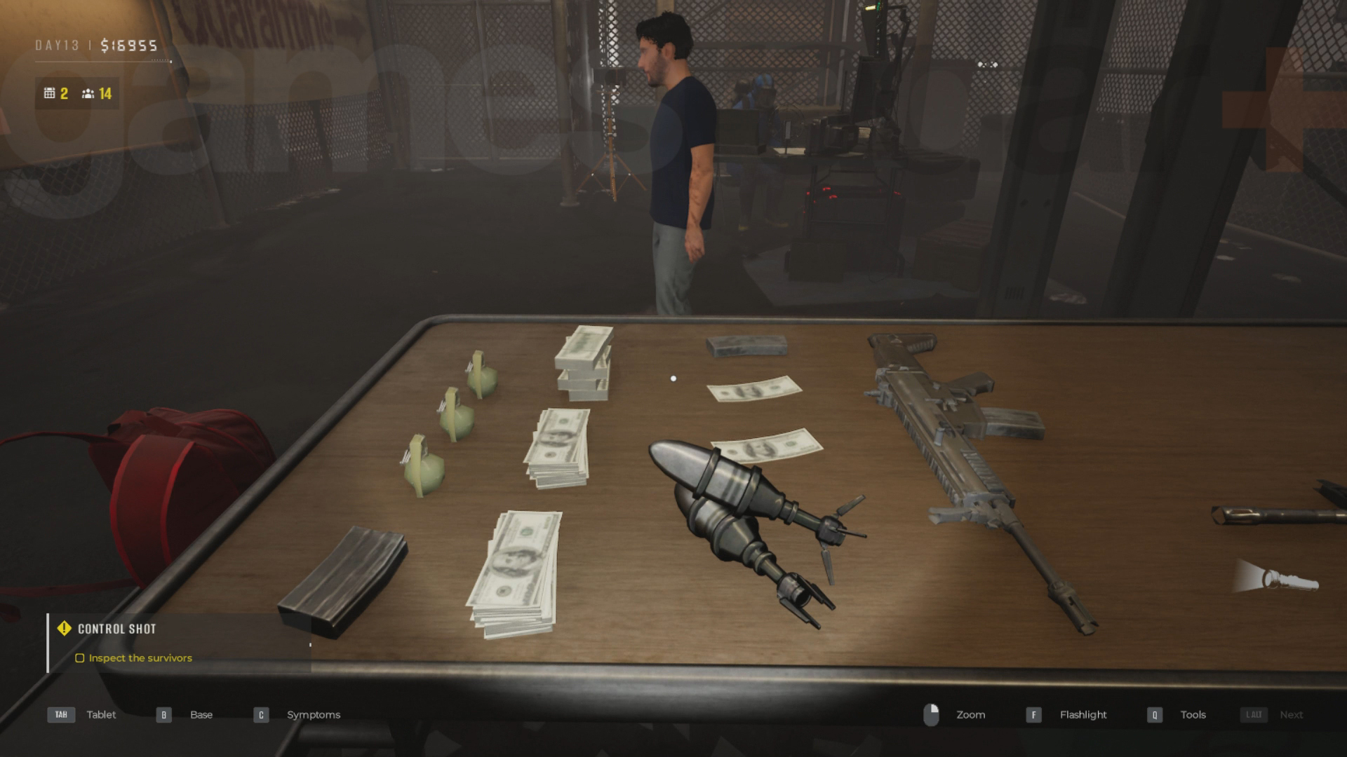 Weapons are considered Quarantine Zone contraband and must be confiscated