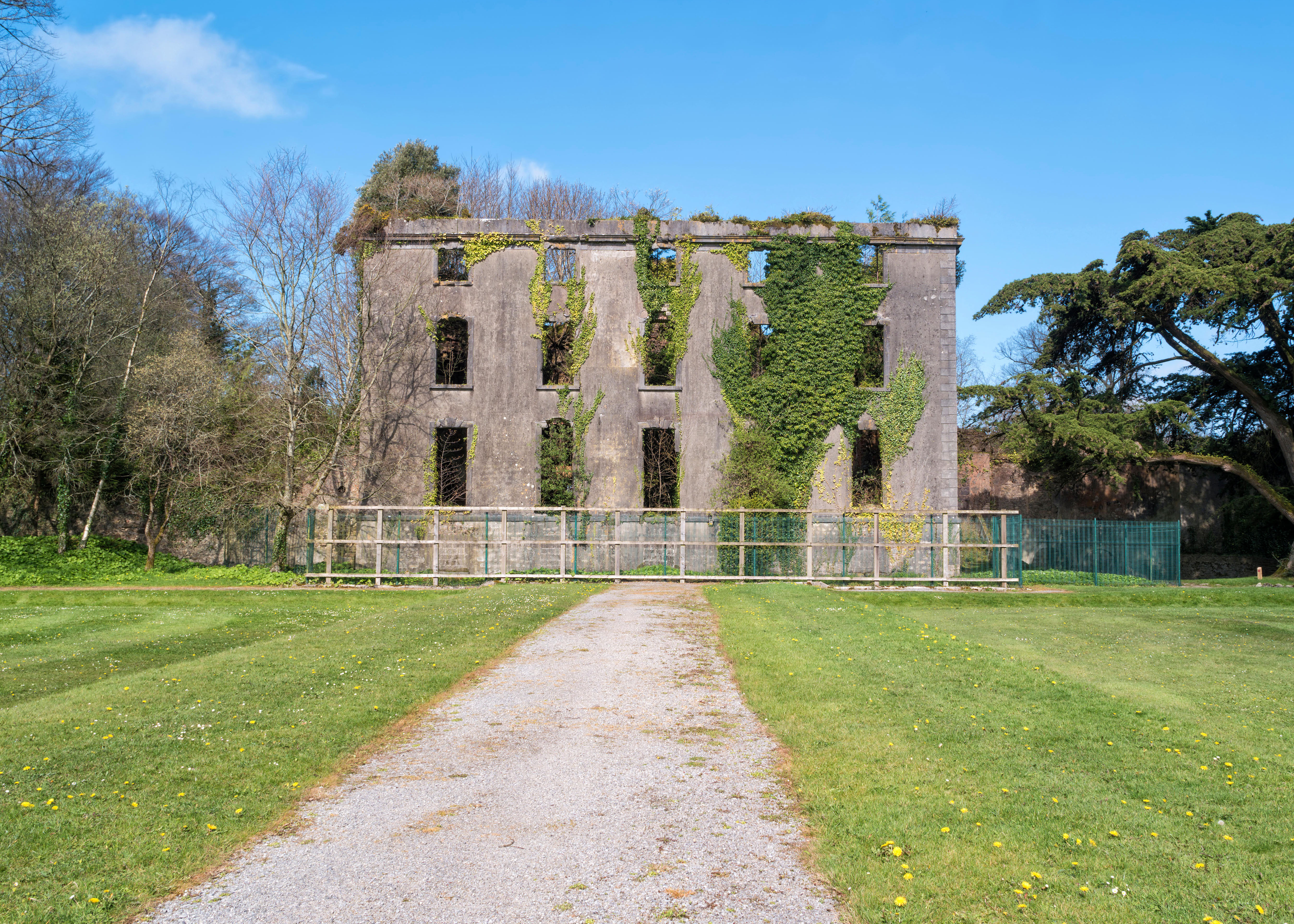 The remains of Woodstock House in Inistioge Co Kilkenny, Ireland