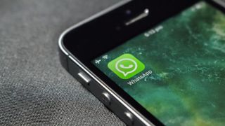 WhatsApp-Icon auf einem iPhone