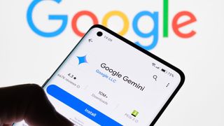 Google Gemini app on a smartphone.