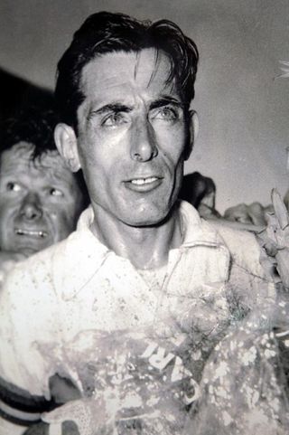 Fausto Coppi looks down on stage ten 50 years after his huge success