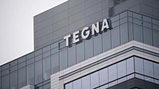 Signage is displayed outside Tegna Inc. headquarters in McLean, Virginia, U.S., on Friday, March, 13, 2020. Comedian and TV producer Byron Allen has made a $20-a-share, all-cash offer for Tegna in a deal that values the TV station owner at $8.5 billion, including debt, according to a person familiar with the situation. Photographer: Andrew Harrer/Bloomberg via Getty Images