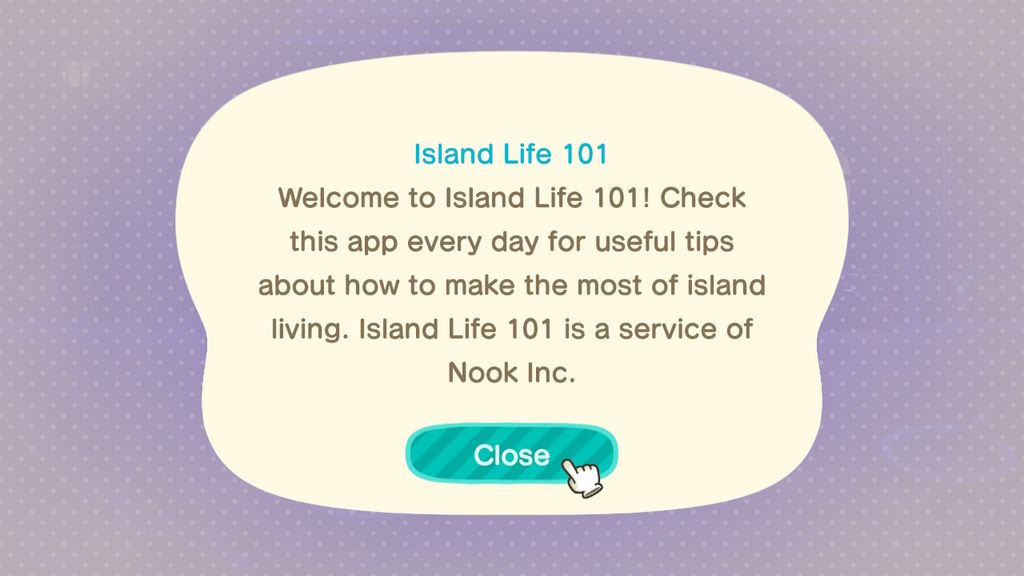 What is the Animal Crossing: New Horizons Island Life 101 app ...