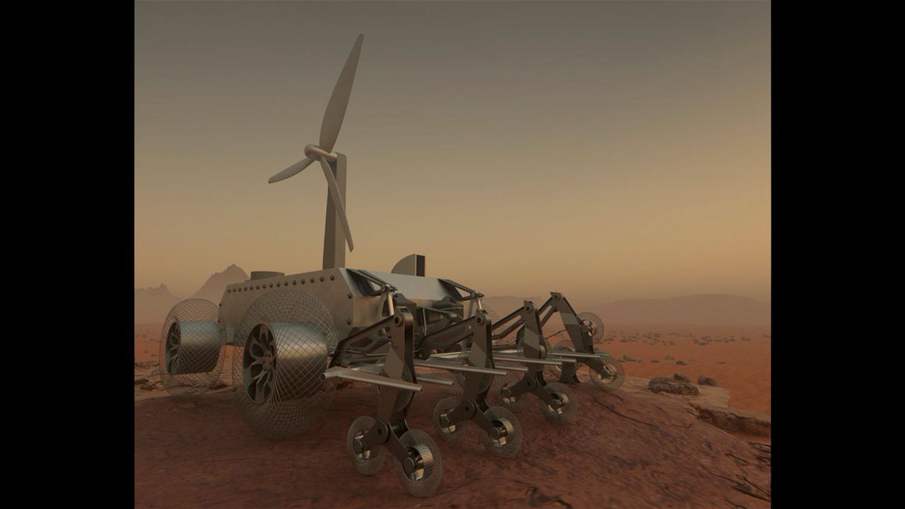 This rendering shows the first-place winning concept "Venus Feelers" by Youssef Ghali from Cairo, Egypt.