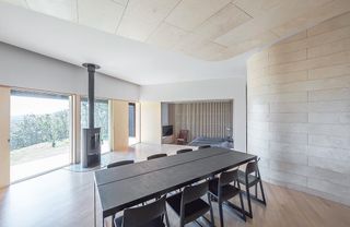 Dining room and bedroom at Tilt Roof House, Sugok-ri, Yangpyeong Country, South Korea