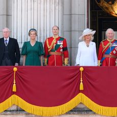 The Royal Family on the balcony at Trooping the Colour 2025