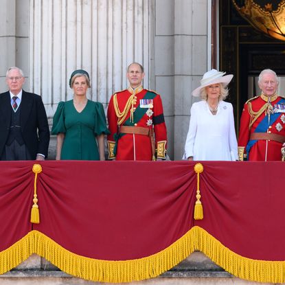 The Royal Family on the balcony at Trooping the Colour 2025