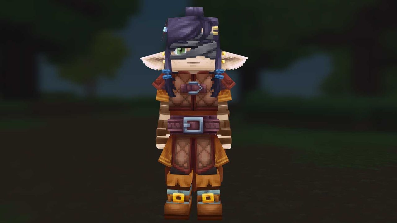 Hytale's new bandage variant revealing the left eye