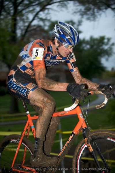 Barry Wicks (Kona) had better luck than his team-mate Ryan Trebon.