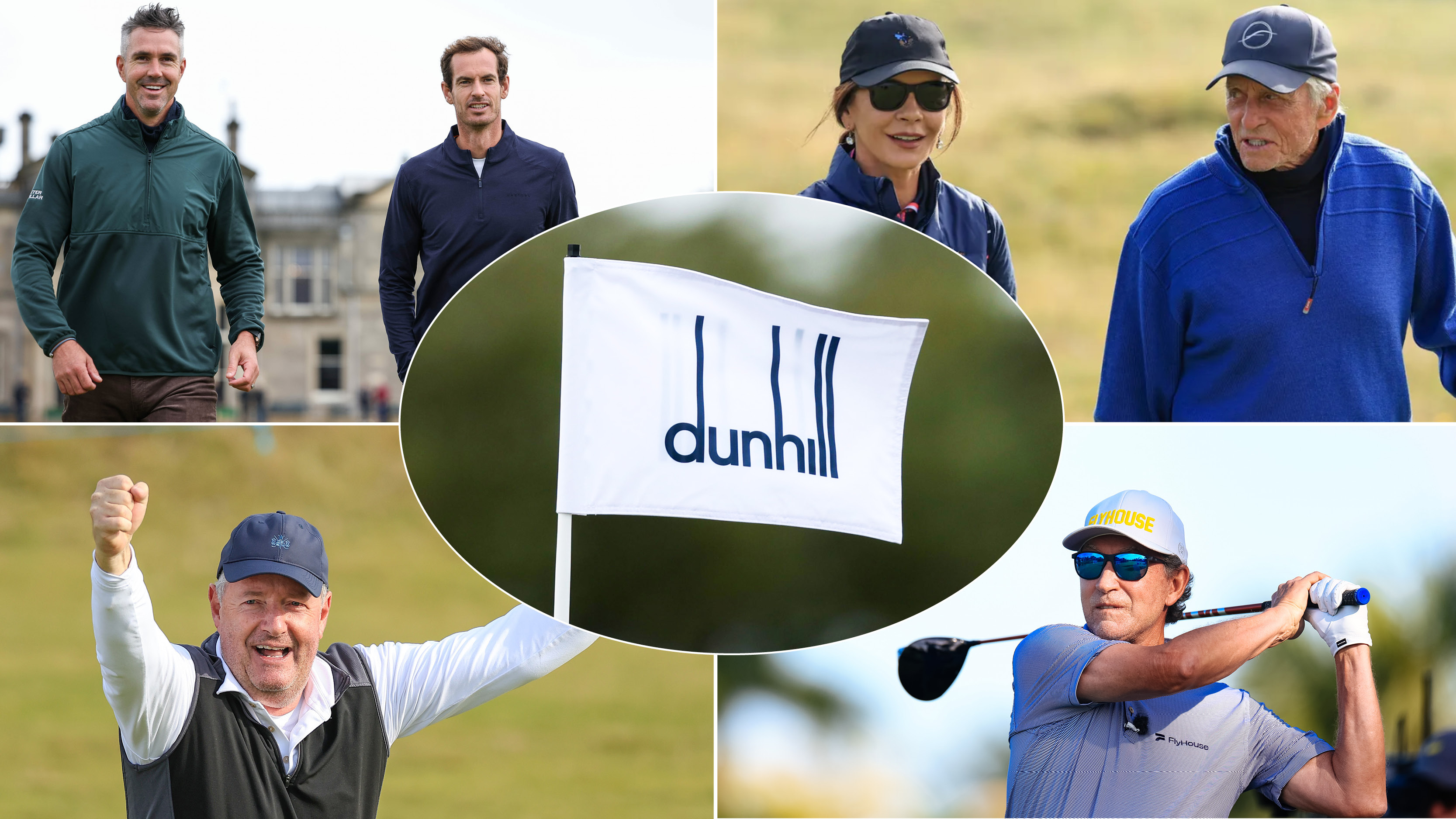 Image of celebrities in the field for the Alfred Dunhill Links Championship 