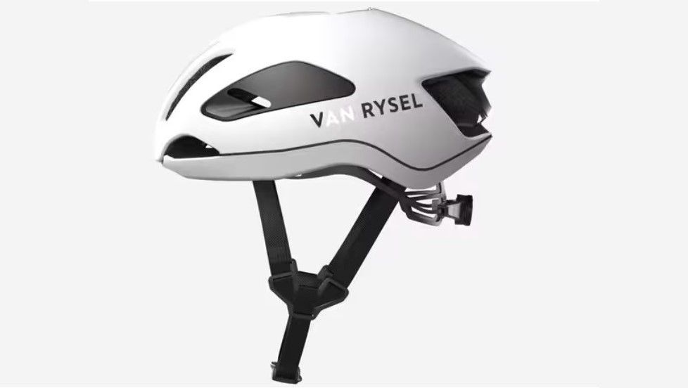 Van Rysel FCR helmet on a pale background