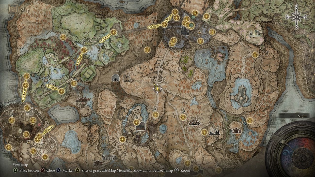 Elden Ring Shadow of the Erdtree map fragments - Scadu Altus location