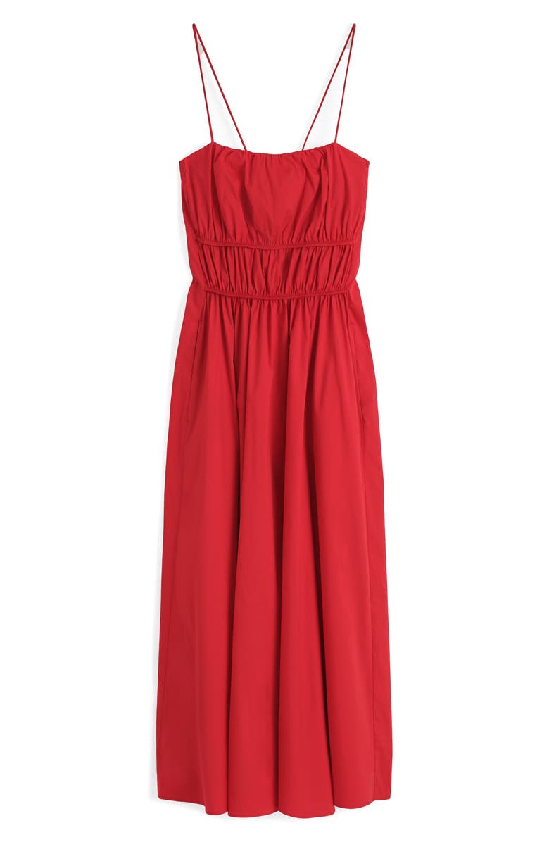 Gathered Waist Midi Dress