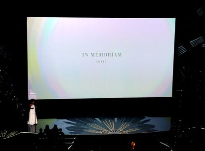 A 2012 In Memoriam segment at the Oscars.