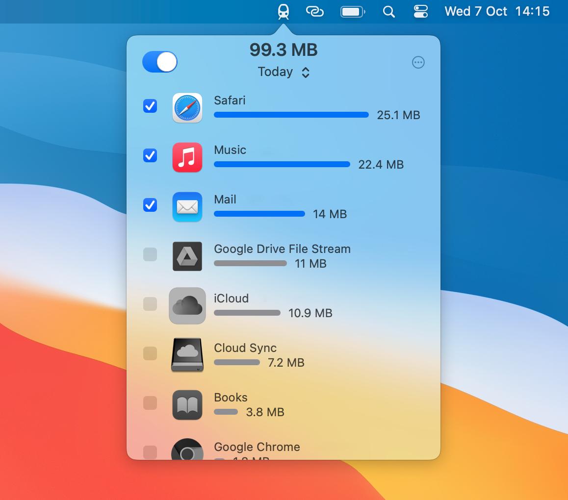 Tripmode 3 Menu Bar