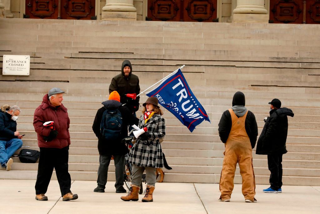 Trump supporters in Michigan