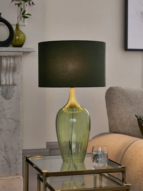 Green Hampton Table Lamp