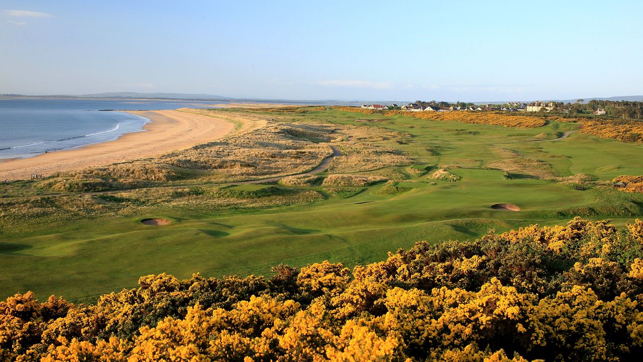 Royal Dornoch golf course pictured