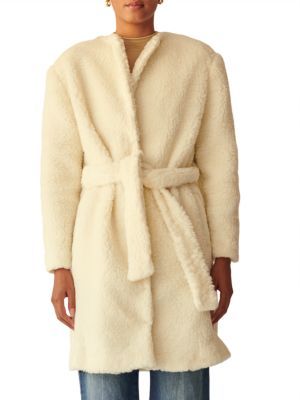 Marei1998 Verbena Faux Shearling Robe Coat