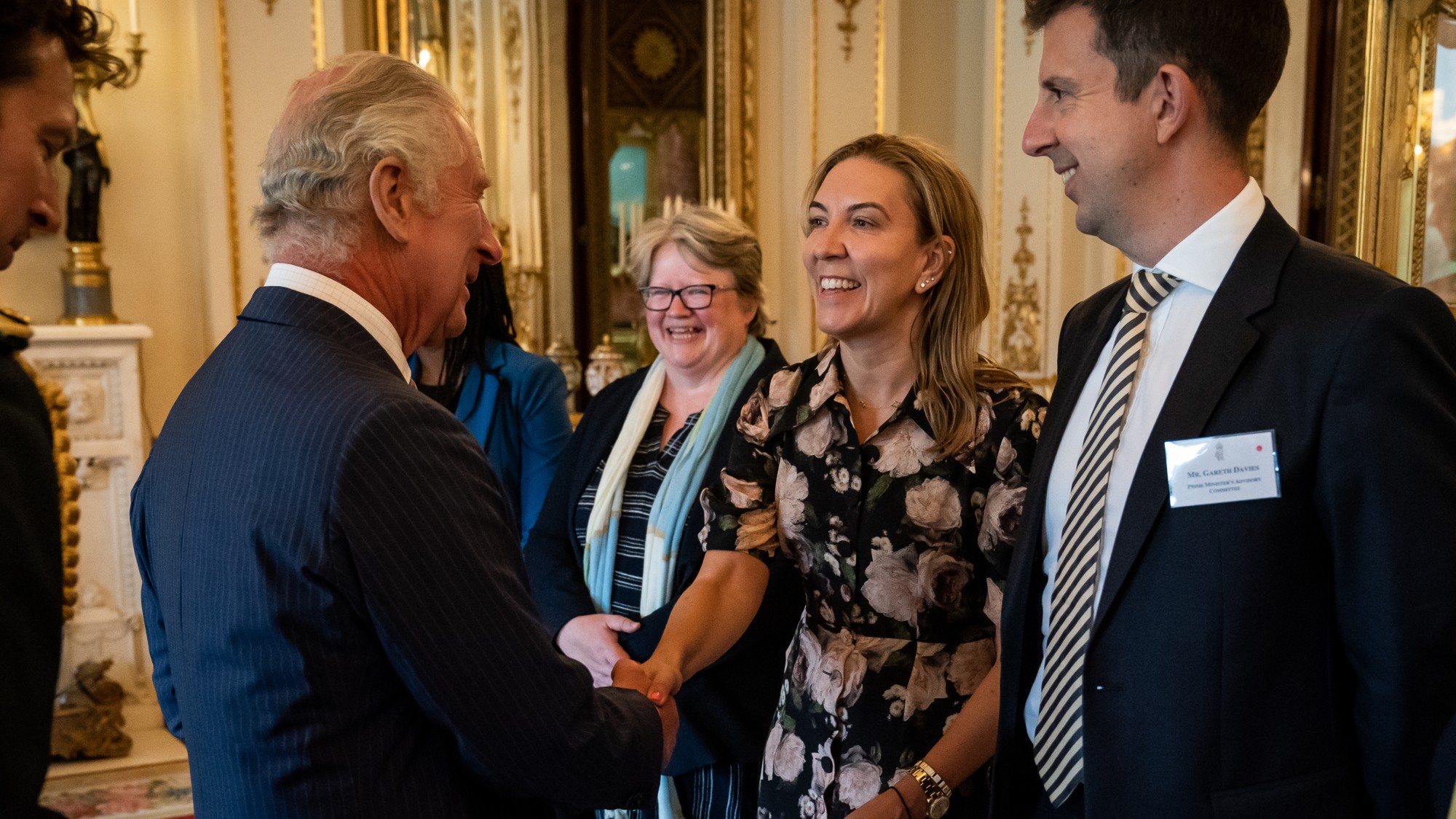 Antonia Romeo with King Charles III