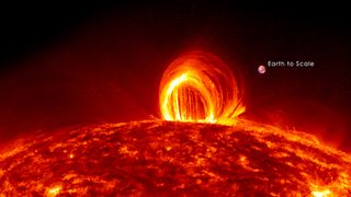 A solar super-storm will come within 100 years. Credit: NASA/SDO