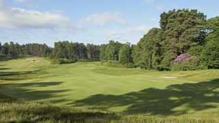 Swinley Forest GC, 18th hole and 1st hole pictured
