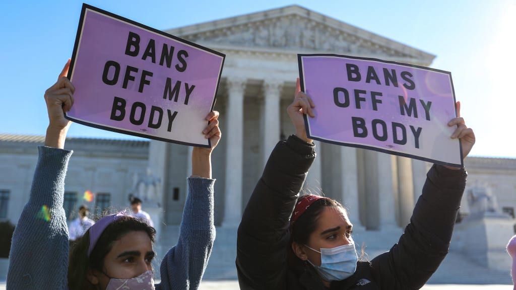 Pro-choice demonstrators.