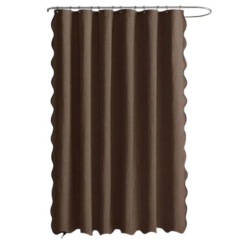 Wayfair, Gracie Oaks Scalloped Shower Curtain