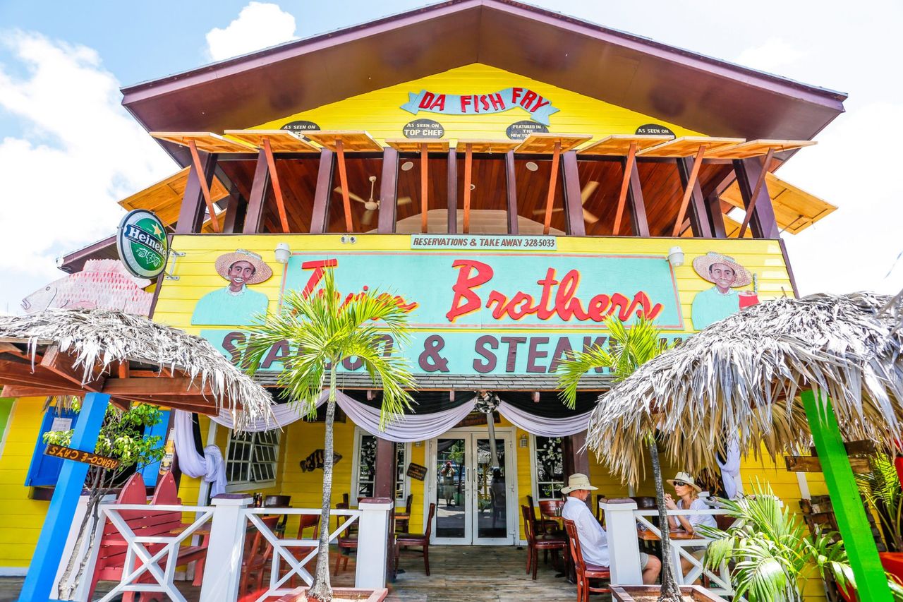 Twin Brothers is one of the hotspots at the Fish Fry on Arawak Cay