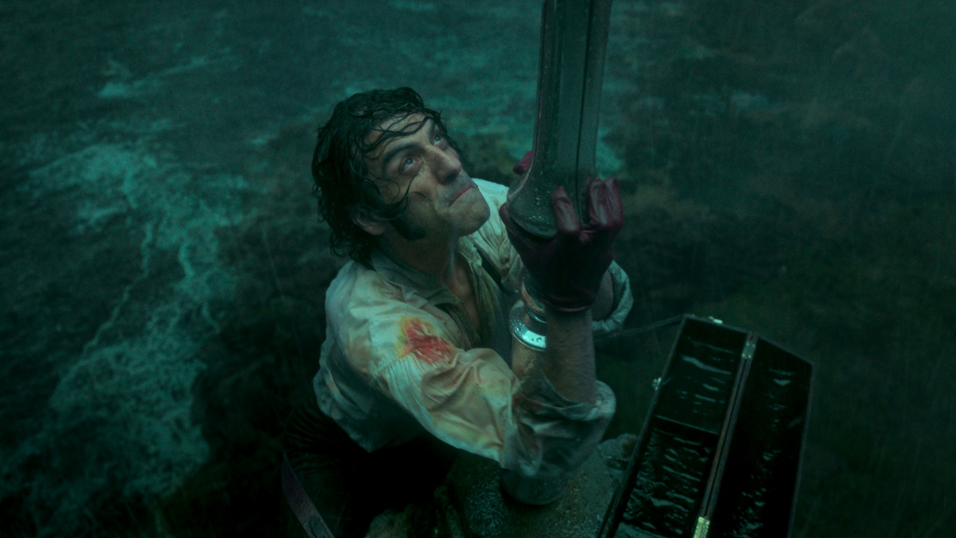 Oscar Isaac as Victor Frankenstein in Frankenstein