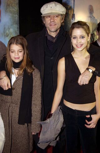 Peaches Geldof, Pixie Geldof and Bob Geldof at The Lord Of The Rings: The Two Towers premiere in London, 2002