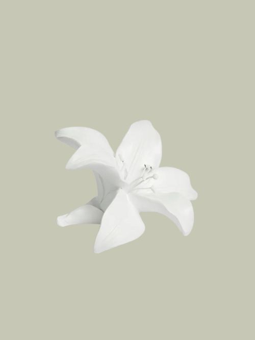 White Lily Flower Ornament